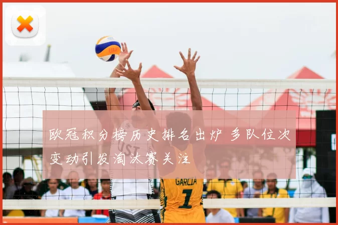 欧冠积分榜历史排名出炉 多队位次变动引发淘汰赛关注